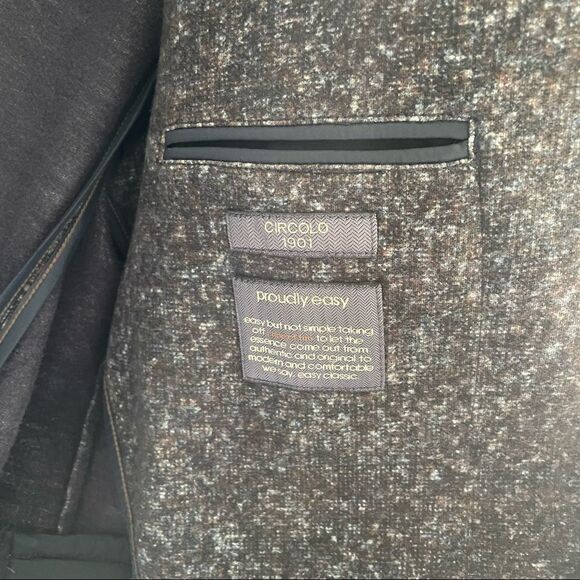 Circolo 1901 Purple Cotton Stretch 2 Button Front Blazer Jacket Sport Coat 56 - Picture 9 of 11